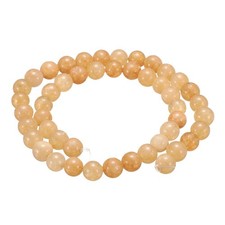 50pcs Yellow Aventurine Natural Stone Beads 8mm Round Loose Bead