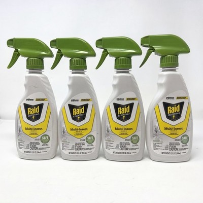 4 - Raid Essentials Multi Insect Killer Spray Bottle Child & Pet Safe 12oz