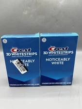 Lot Of 2 Crest Noticeably White 3D Whitestrips 10 Treatments EXP 3/2027 NEW