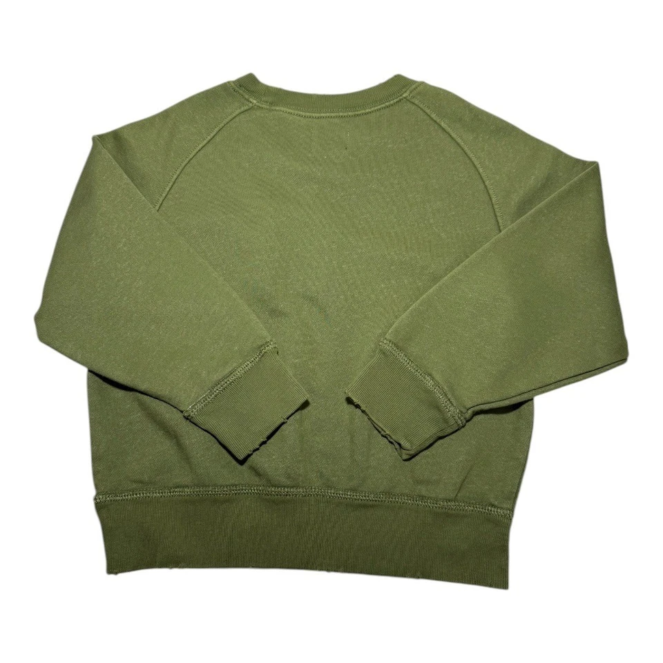 Sudadera informal para niños Crewcuts J.Crew Garment teñida verde XXS (2-3) Foto 2 de 4