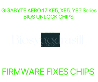 GIGABYTE AERO 17 KE5, 17 XE5, 17 YE5 Series, ADMIN NO PASSWORD BIOS CHIP