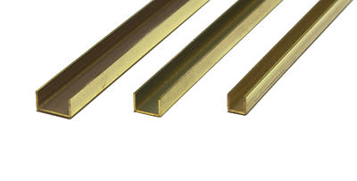 K/&S Brass C Channels 300mm Long 1//8 #9885 3//16 #9886 1//4 #9887 Precision Metals