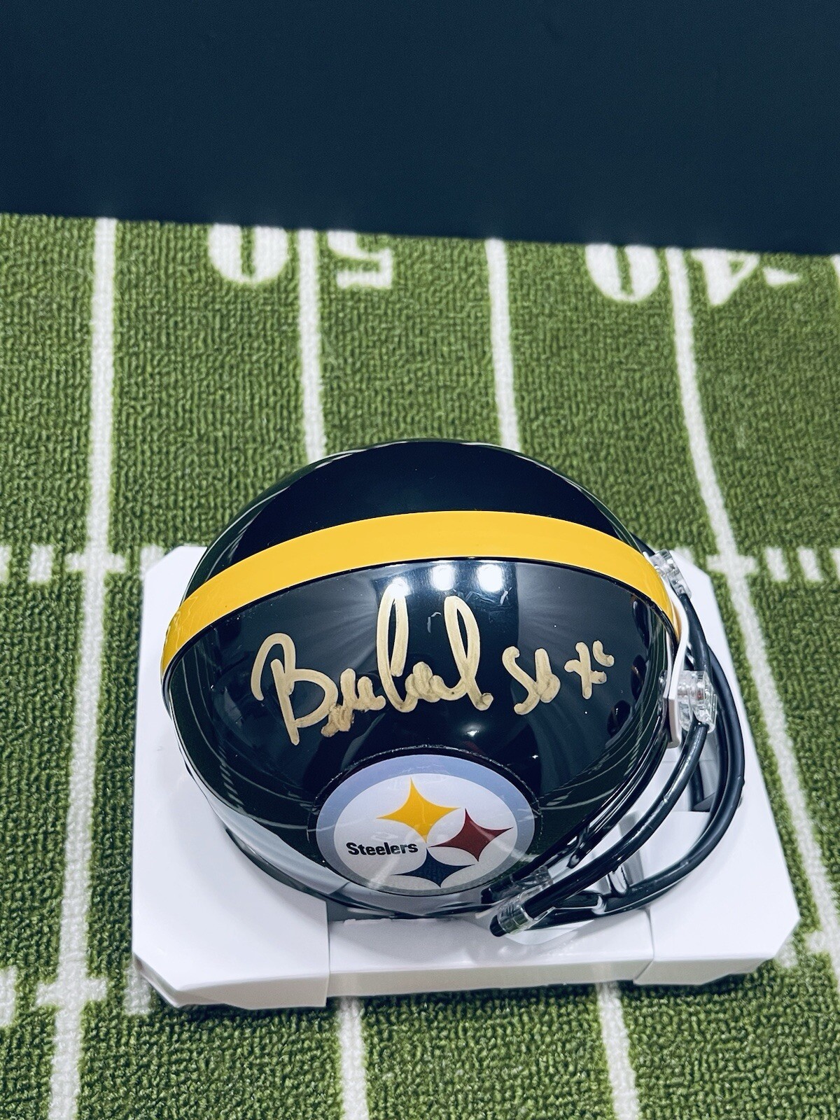 Bill Cowher Autographed Signed Pittsburgh Steelers PITTSBURGH STEEERS VSR4 MINI HELMET BECKETT COA SB XL CHAMPS 
