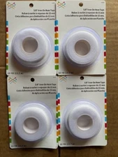 (4 PACK) Prym YD Hem Tape White Iron On 5/8’’ NO Sew Repair - BUY MORE & SAVE!!