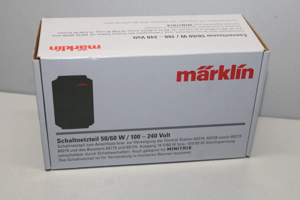 Märklin 60041 Schaltnetzteil 50/60 W 100-240V Spur H0 OVP