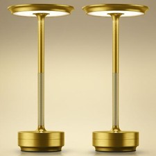 2 Pack Cordless Table Lamps Rechargeable, LED Portable 5000mAh Touch Table Li...