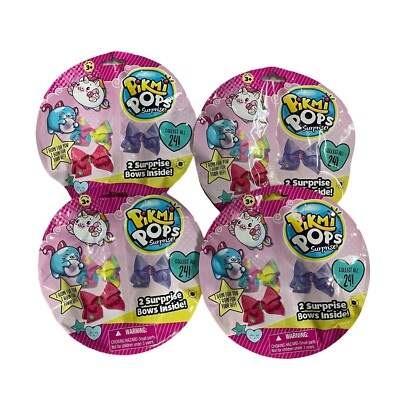 Pikmi Pops 2 Surprise Bows Each Bag Lot Of 4 New