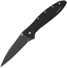Kershaw Leek Framelock A/O Black Knife 1660CKT 4" closed framelock. Sandvik 14C2