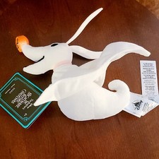 Disney Parks Zero Velour Plush Doll 9'' Nightmare Before Christmas Stuffed Toy