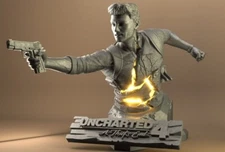 Uncharted 4 Bust  Files (Only Digital File. Ready to 3d Print)