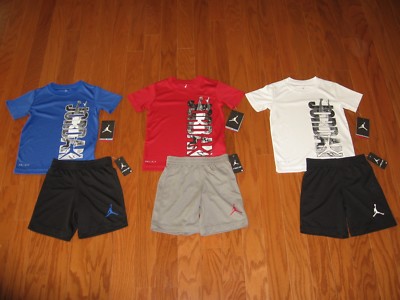 Air Piece T-Shirt &amp; Shorts Outfit Set Boys Size 4 / 5 / 6 / 7 NWT | eBay