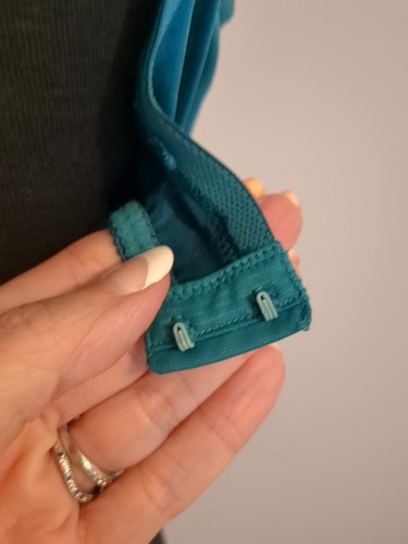 VTG 90s Y2K VICTORIA'S SECRET BRA Second Skin Satin Underwire Jade Green 34D - Picture 10 of 13