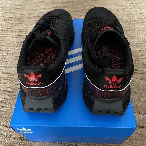 Zapatillas Adidas Originals Retropy E5 para Hombre Talla 9 Núcleo Negro Rojo Vivo NUEVAS - Imagen 6 de 11