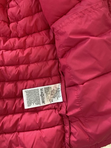 Gap Girls Hooded Lightweight Puffer Jacket Pink Size XL (12) - Picture 4 of 4