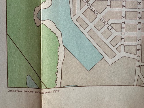 De colección 1950 Era Soviética “Plan Diagramático de Kiev” - Mapa Turístico Inglés URSS - Imagen 6 de 11