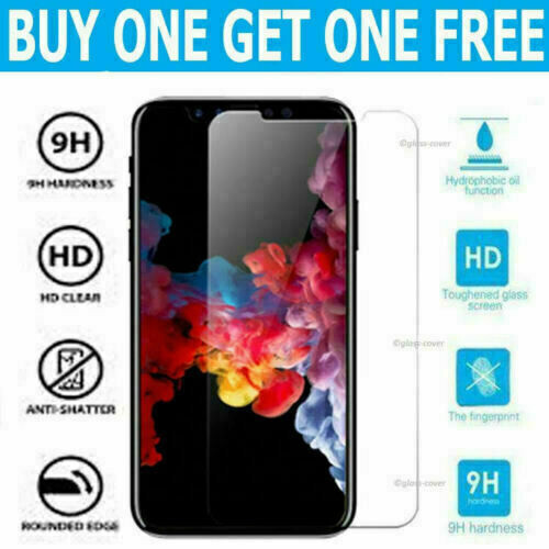 2 X Tempered Glass Screen Protector Screen Saver For iPhone 16 15 14 13 12 11 XR - Picture 2 of 5