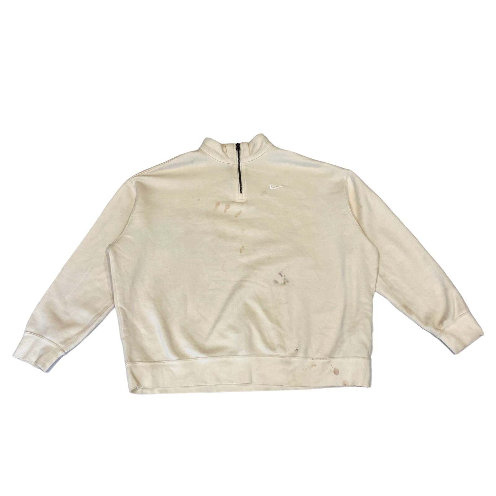 OFF WHITE X NIKE Felpa Nike Off White Abbigliamento Sportivo Casual Vintage Uomo Logo 1 4 Zip