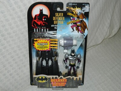 1998 Batman Deluxe 2-In-1 Silver Defender Figure The New Batman Adventures NEW