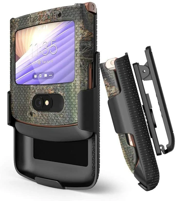 Hard Case Cover + Belt Clip Holster Combo for Motorola RAZR 5G Flip Phone (2020) - Image 3 of 4