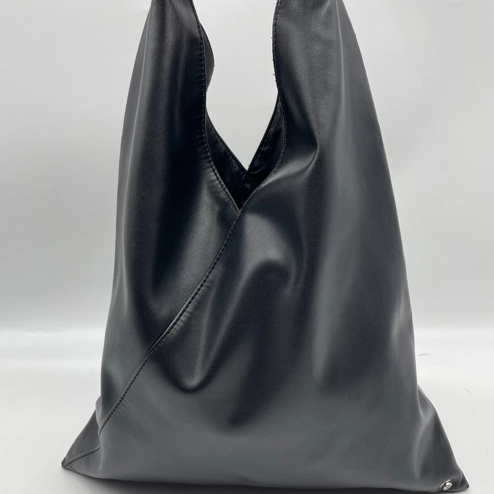 MM6 Maison Margiela Japanese Tote Bag Small Black Handbag Authentic - Image 3 of 4