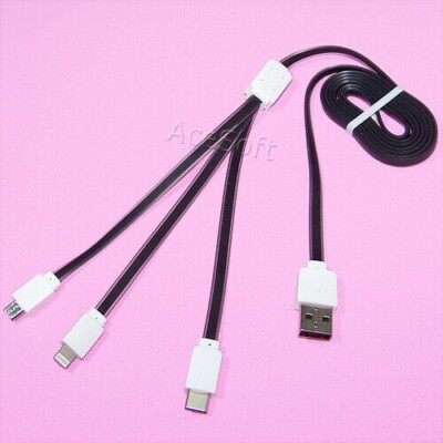 3 in 1 Fast USB Charging Cable Universal Multi Function Charger Cord for Phone