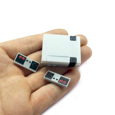 1Set Dollhouse Game Console Miniatur Game Handle Model Hand Puppet Doll Deko _cn