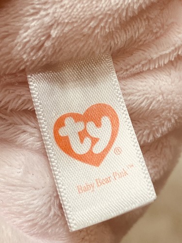 Ty Pluffies Pink Plush Teddy Bear BABY PJs Soft Toy Stuffed Lovey - Picture 6 of 6