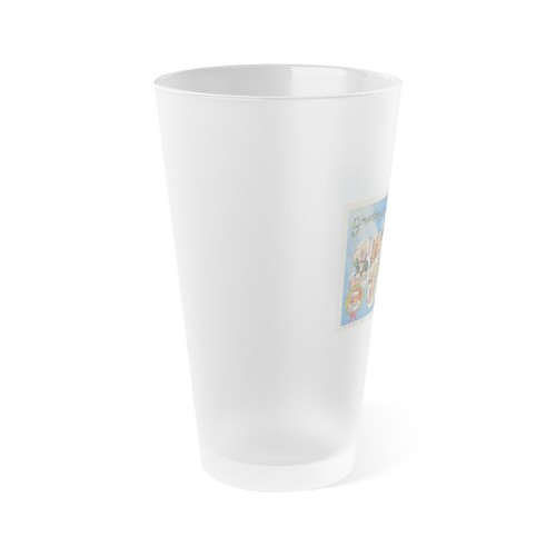 Greetings from Santa Claus Indiana (Greeting Postcards) Frosted Pint Glass 16oz - Picture 3 of 5