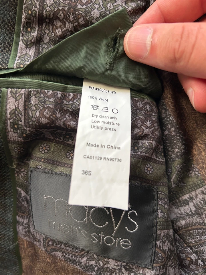 Blazer de lana verde Tallia 36 Foto 3 de 4