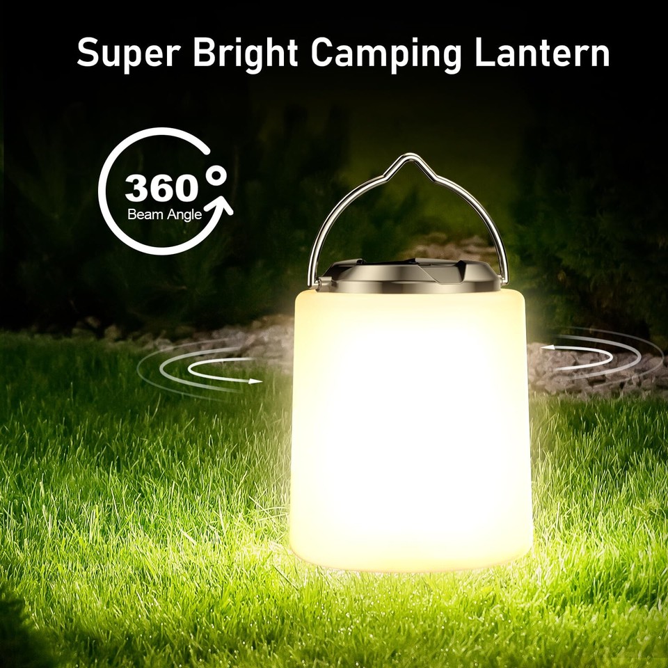 Camping Lantern Rechargeable, Blukar Camping Lights Lamp 3000K Warm