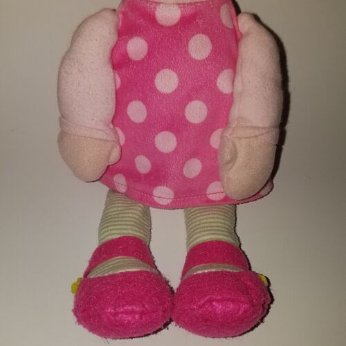 Carter's Just One You Blond Baby Doll Girl Lovey Plush Toy Pink Polka Dot Dress - Picture 3 of 8