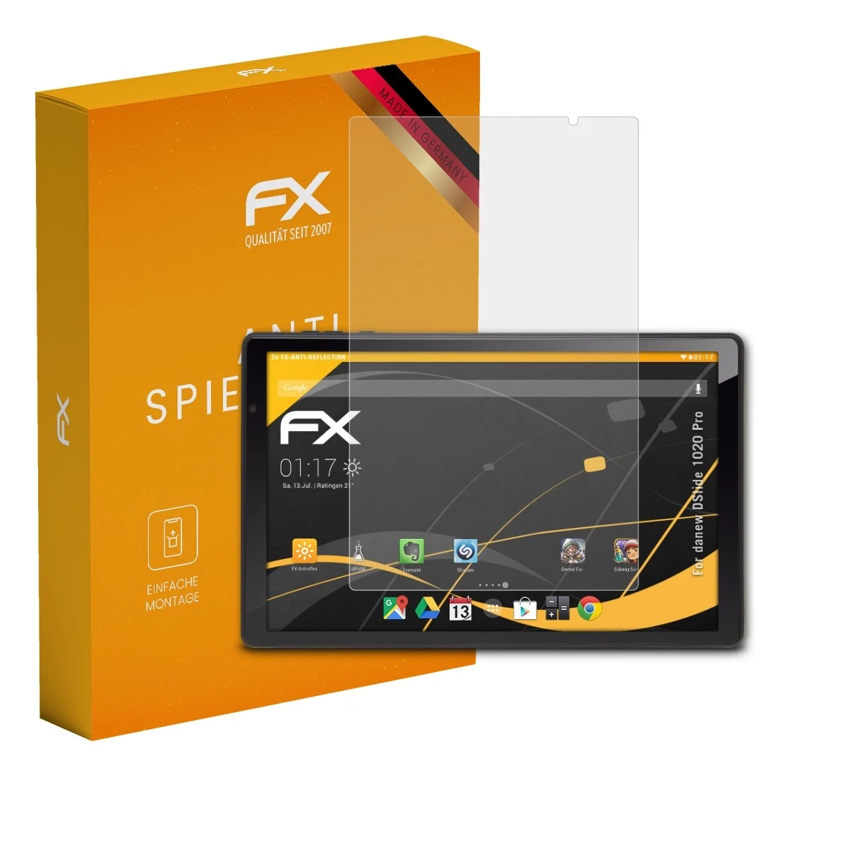 AtFoliX 2x Screen Protector for Danew DSlide 1020 Pro Screen Protector Matte & Shockproof