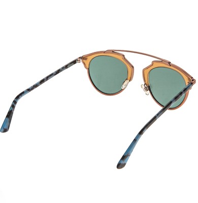 CHRISTIAN DIOR SO REAL Rose Mirrored Blue Havana Sunglasses