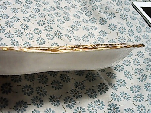 Staffordshire Tray / Plate  ●  England  ●  Floral  ●  Arc / Crescent - Picture 3 of 6