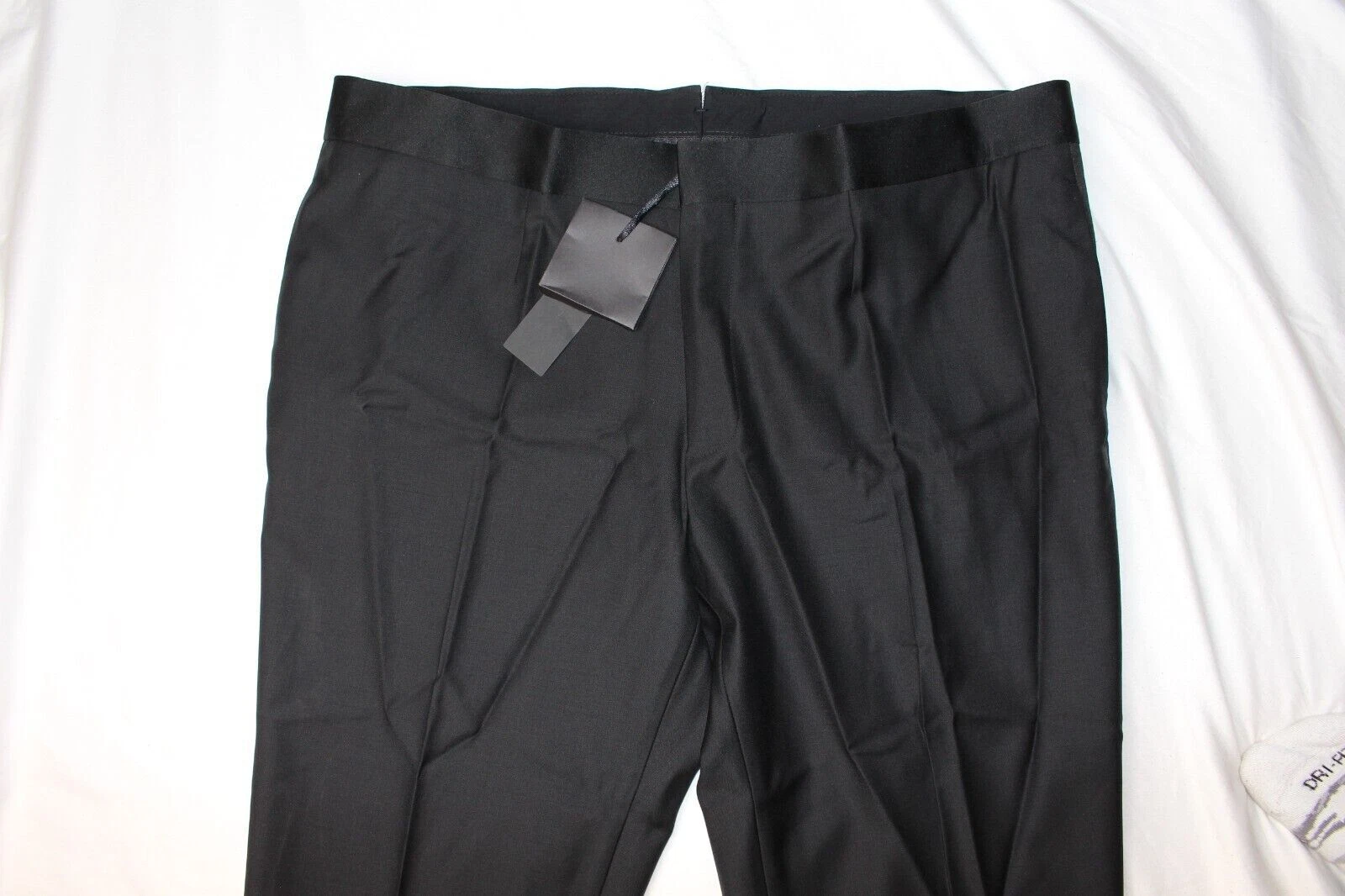 VERSACE Pantalone elegante smoking smoking nero uomo 56 IT US 38x37 AUTENTICO