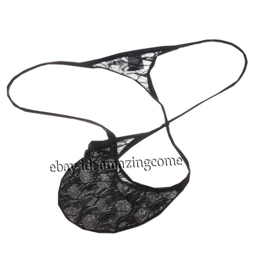 Men Semi See-through Micro Thong Underwear Sexy Male Sport Pouch Posing G-string - Picture 11 of 11