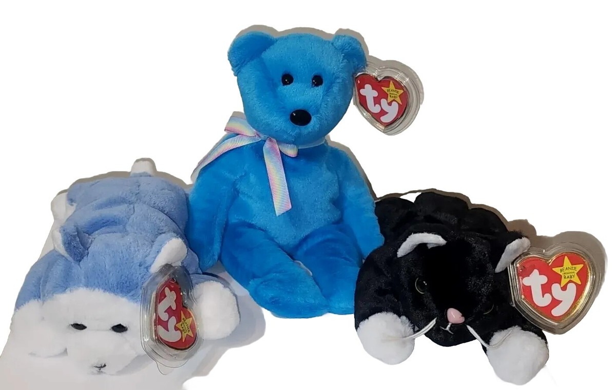 Ty Beanie Babiesコレクション、25セット Lot of 25 Assorted Plush Ty Beanie Babies Rare Bunny Bear w