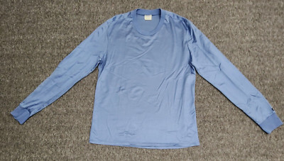 Vintage Helly Hansen Lifa Shirt Mens Medium Base Layer Top USA Blue Outdoor Ski