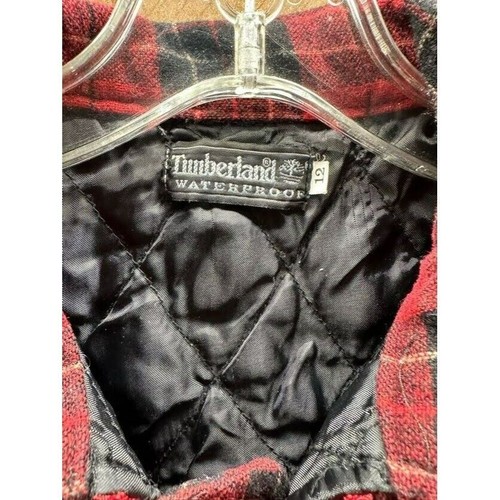 Timberland Waterproof Youth Flannel Zip Up Jacket Size 12 - Picture 2 of 4