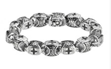 11mm Small Greek Cross Bracelet Stainless Steel 212