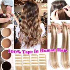 Inviisble Tape In Remy 100 Hair Extensions Skin Weft Real Human Hair Ombre K685
