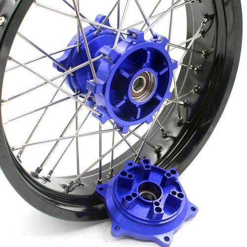 KKE 17'' For SUZUKI DR650SE 1996-2024 Supermoto Cush Drive Motard Spoked Wheels - Foto 10 di 11