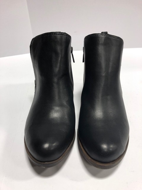 Lucky Brand Womenâs Basel Ankle Bootie -Black, Size 9.5W. for sale online