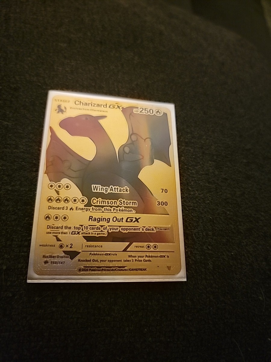 Charizard GX ゴールドカード Pokémon 2023 Hybrid Charizard GX GOLD Custom Card | eBay