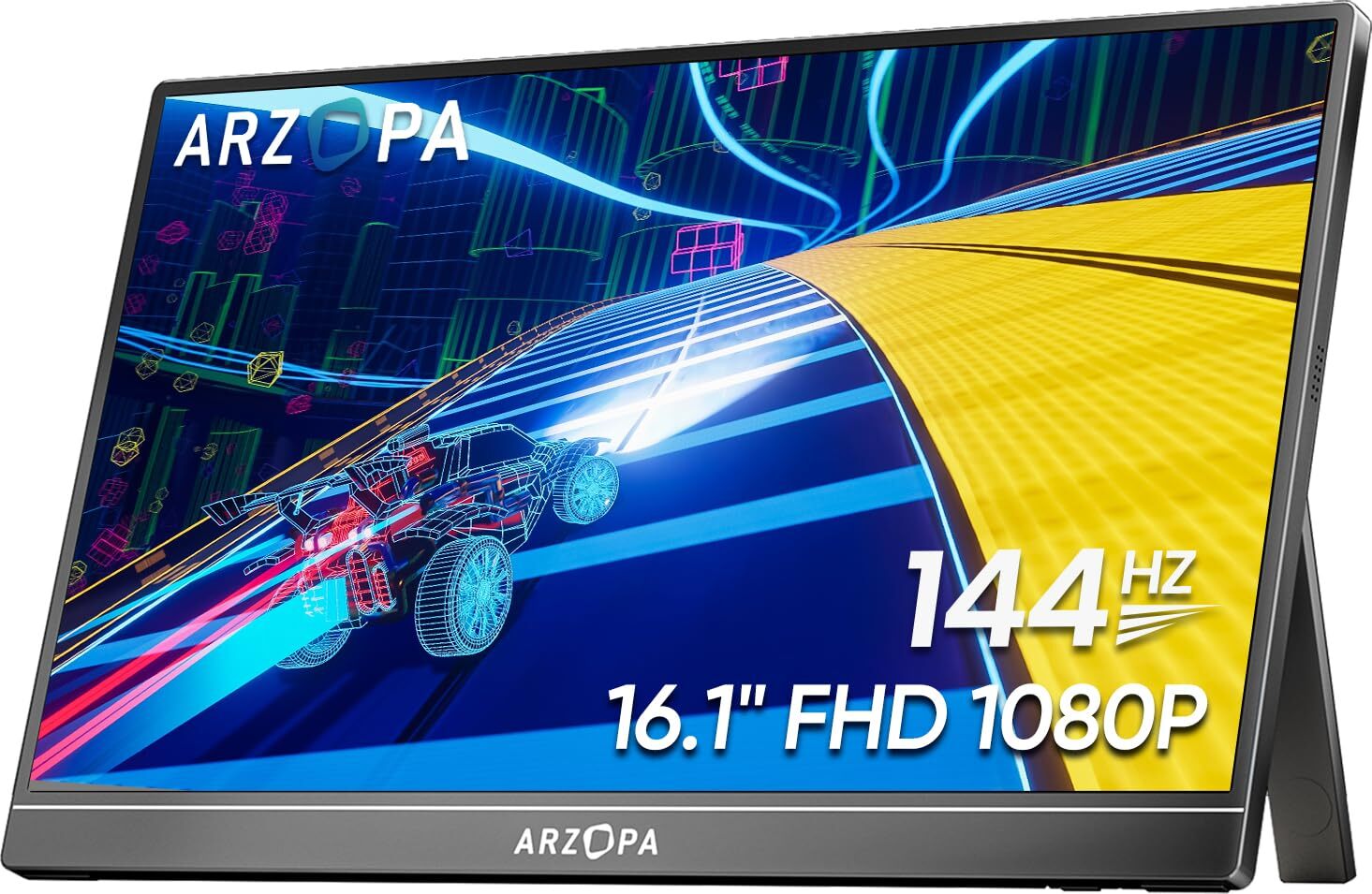 16.1'' 144Hz Portable Gaming Monitor, 106% sRGB 1080P FHD Kickstand Portable ...