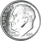 ✅ 1954 S Roosevelt Dime 90% Silver BU Uncirculated 10c US Coin — photo 3