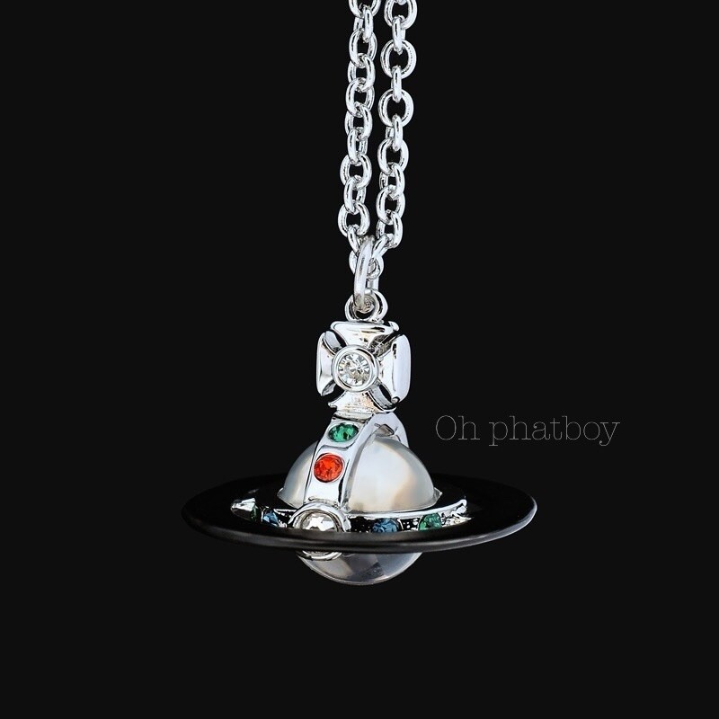 Vivienne Westwood Unisex Silver plated Original 3D Orb