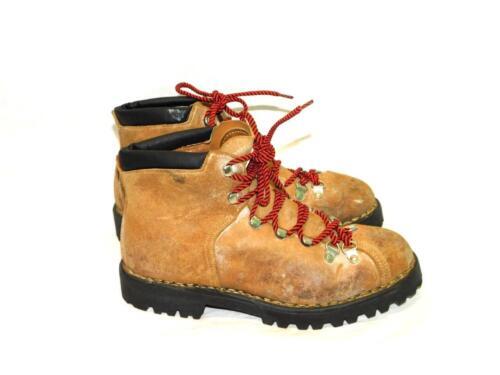 Raichle Shoes Mens 9 Blue Suede Leather Hiking Lace Climbing  display picture 1