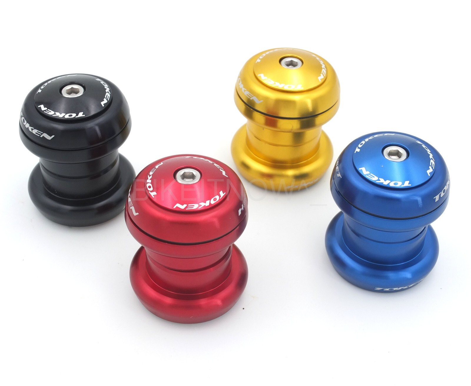 TOKEN TK060 Heggset 1-1/8" 28.6mm Threadless/Integrated Headset Black/Red/Blue..
