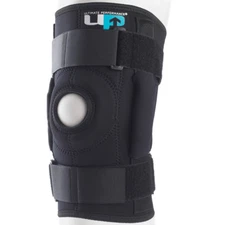 Ultimate Performance Hinged Knee Brace Support Sport Gym Training Fitness Black
